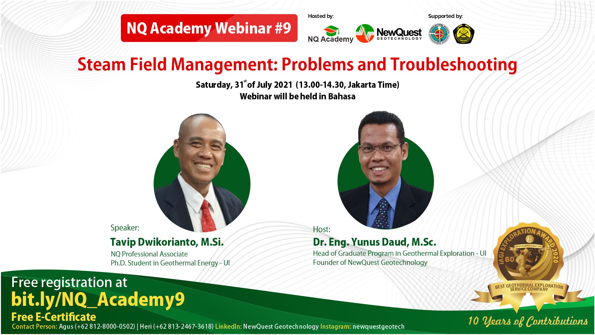 NQ Academy Webinar #9: Steam Field Management: Problems and Troubleshooting